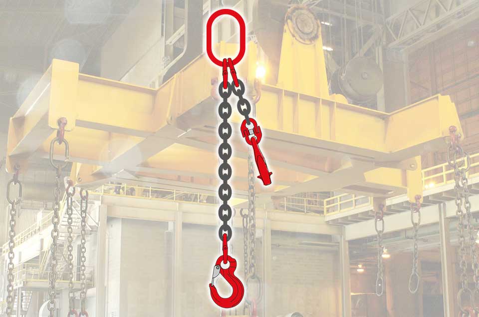 โซ่ยกของ 1 ขา พร้อมตะขอเซฟตี้รุ่นมาตรฐาน และตะขอลดข้อโซ่ ASP-LE1S ASP-LE1S