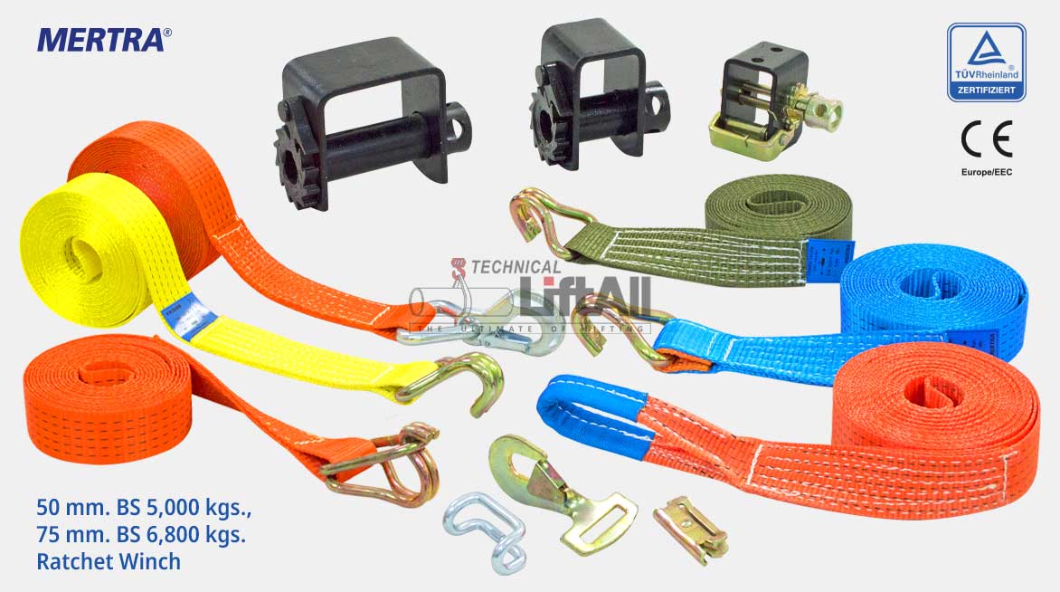 สายรัดตัวล็อคติดรถเทเลอร์ (Trailer Winch with Hook)