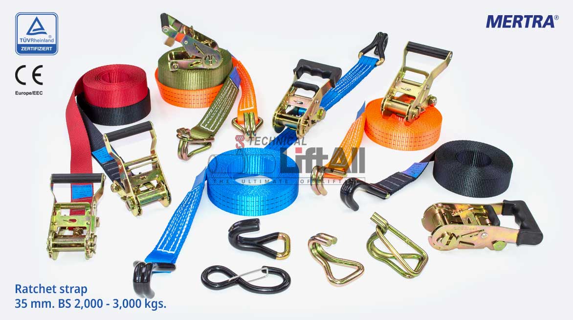 สายรัดโพลีเอสเตอร์ 3 ตัน Ratchet Strap 3 ตัน