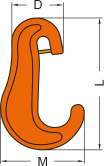ตะขอเซฟตี้ ASP-071 Clevis Hook ASP-071 Clevis Hook