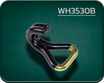 Double J Hook Black PVC Coated WH3530B