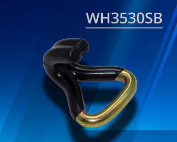Double J Hook Black PVC Coated WH3530SB