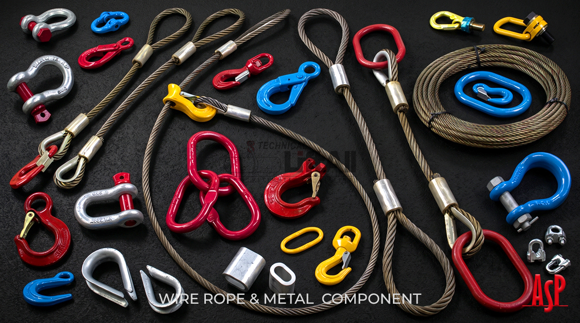 สลิงลวด ลวดสลิง ลวดสลิงยกของ สลิงลวดยกของ ลวดสลิงยกของหนัก (Wire Rope Slings)
