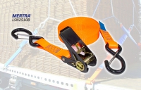 ชุดสายเบลท์รัดของ 1 ตันพร้อมตะขอตัวเอส Ratchet strap with SN-Hooks รุ่น LSN2510B 