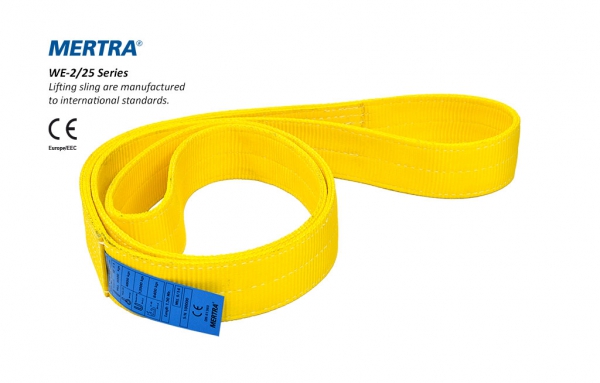 MERTRA® WE-2/25 Series Polyester 2-ply webbing slings