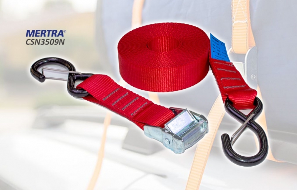 สายรัดของขนาดเล็ก พร้อมตะขอตัวเอส PVC สีดำ รุ่น CSN3509N