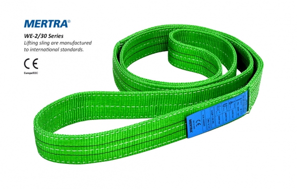 MERTRA® WE-2/30 Series Polyester 2-ply webbing slings