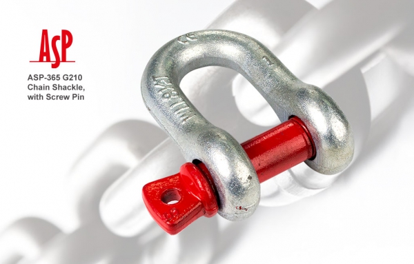 สเก็นตัวยู ASP-365 G210 Chain Shackle, with Screw Pin