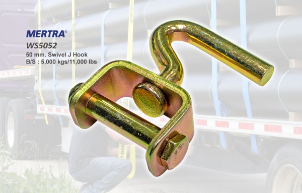 ตะขอตัวเจหมุนได้ Swivel J Hook with Bolt &amp; Nut &amp; Tube รุ่น WS5052