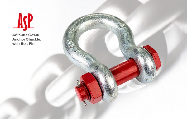 สเก็นโอเมก้า มีน็อตล็อคปิ้นเสียบ ASP-362 G2130 Anchor Shackle, with Bolt Pin