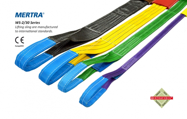 MERTRA® WS-2/30 Series Polyester 2-ply webbing slings