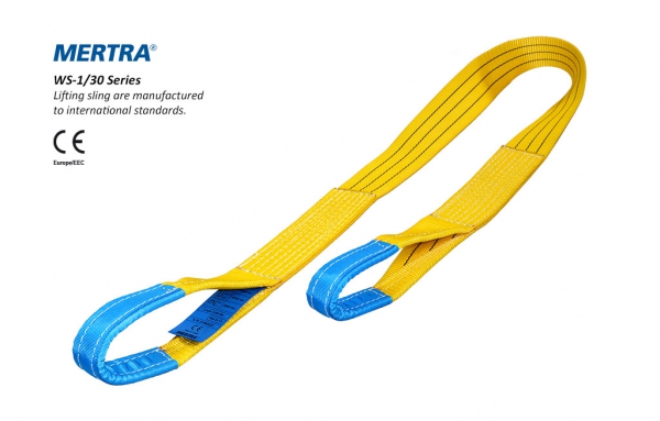 MERTRA® WS-1/30 Series Polyester single-ply webbing slings